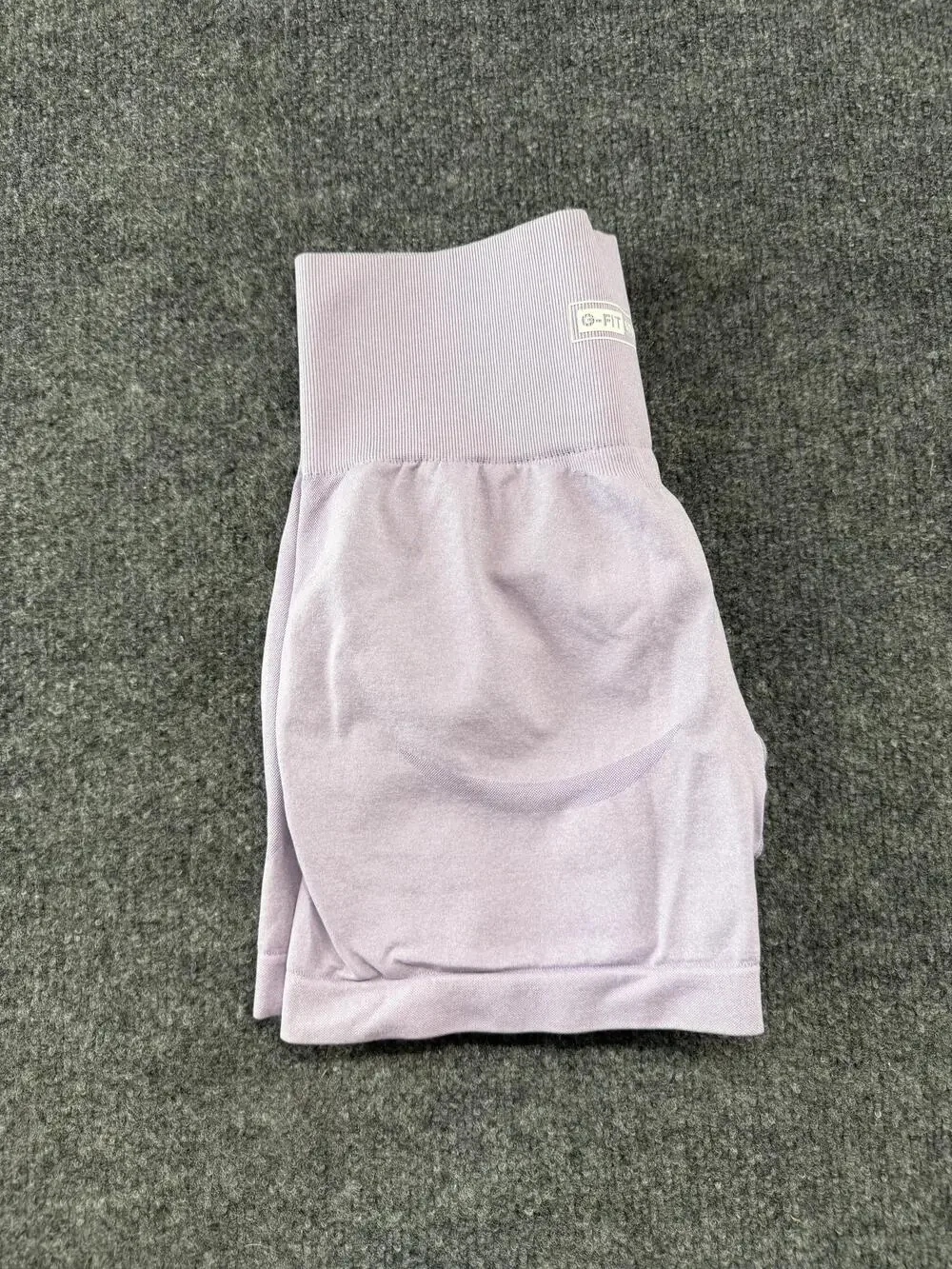 G-FIT ATHLETICS Biker Shorts Womens Medium Purple High Waist 4.5 Inseam Yoga Gym